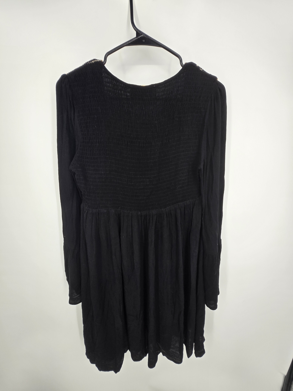 Savanna Jane Black Mini Dress with Multicolor Embroidered Yoke Small NWT (6969) - Picture 4 of 6